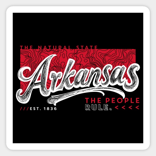 Lines of the Land Sticker by rt-shirts